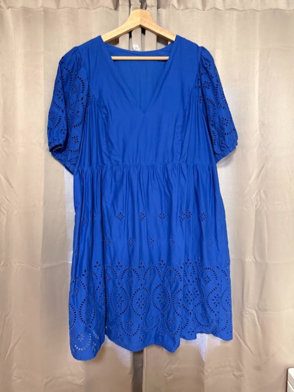 Old Navy, XL, blue spring eyelet dress